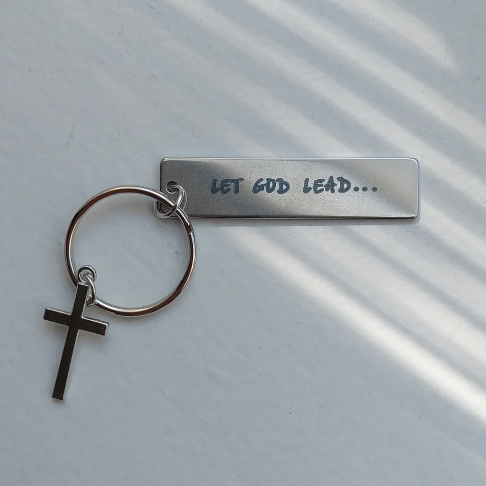 New Let God Lead Keychain - Picture 1 of 1